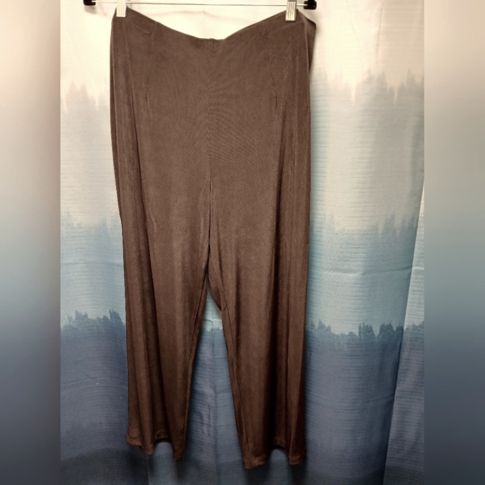 Coldwater Creek 1X Dark Brown Travel Pant
